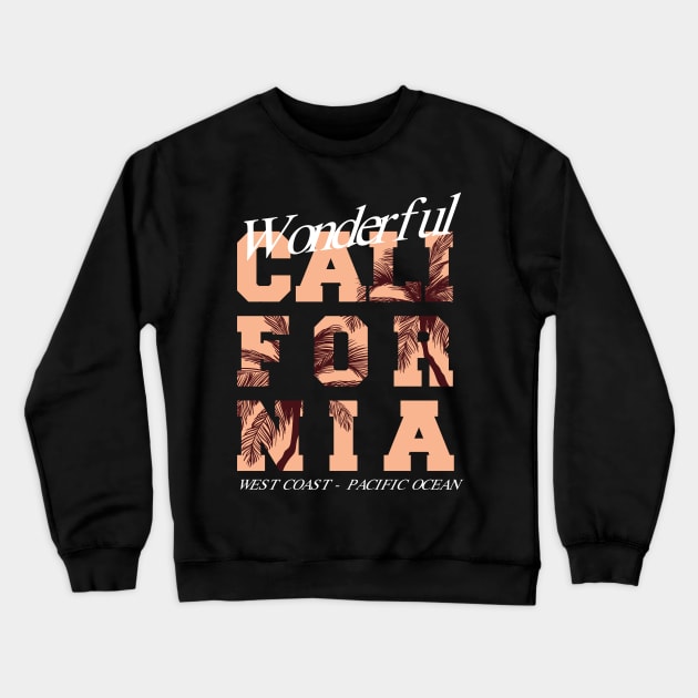 Wonderful california Crewneck Sweatshirt by hatem